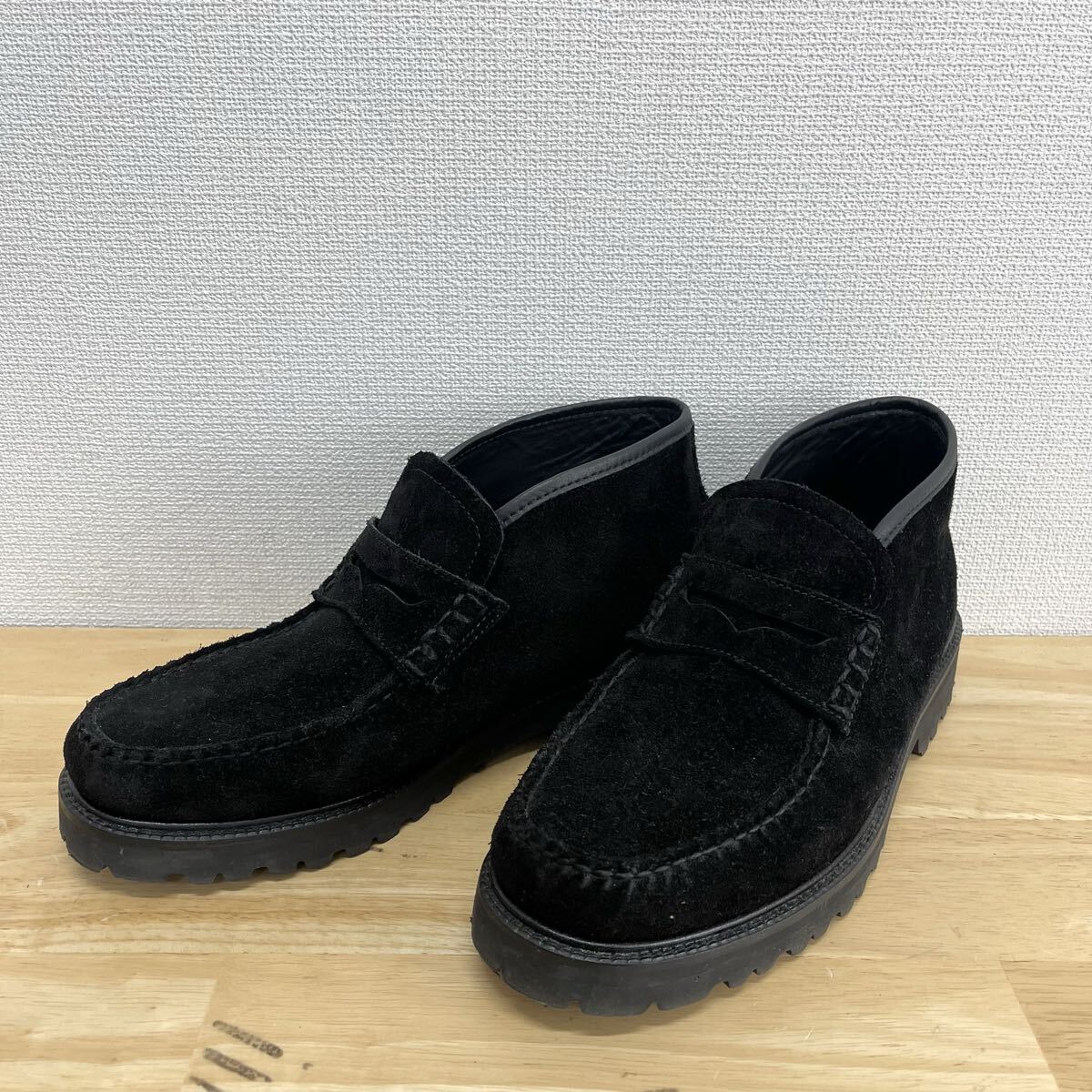 G.H.BASS WEEJUNS ジーエイチバス 11542 BLACK SUEDE LARSON ラーソン 