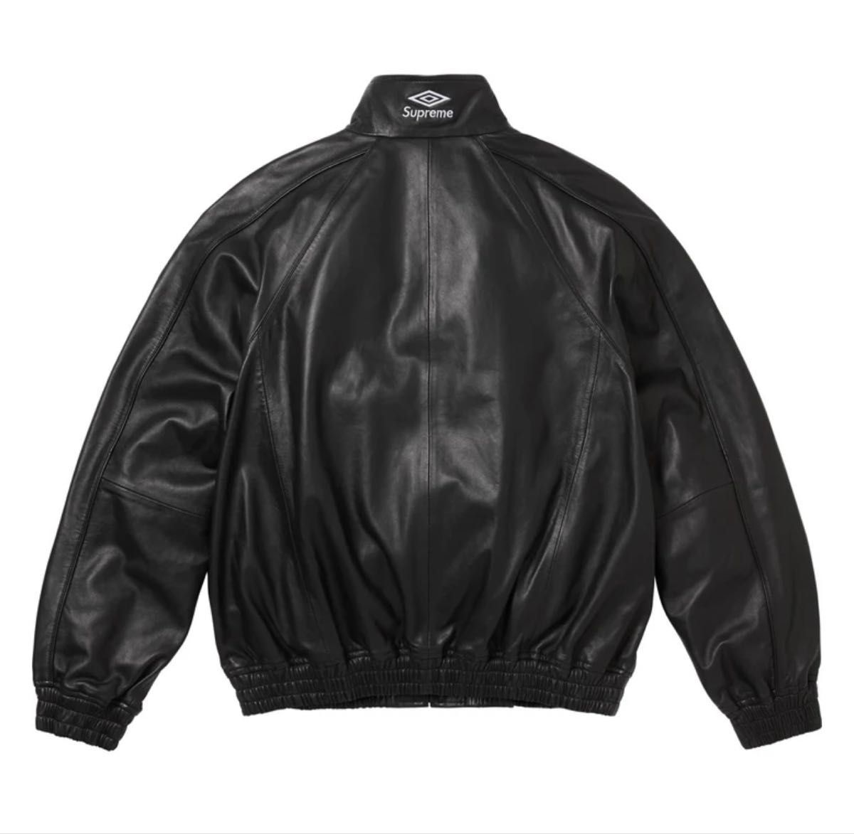 Supreme x Umbro Leather Track Jacket Black Mサイズ | Shop at