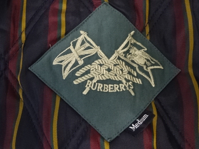 【極美品】Burberrys/ブルゾン 刺繍 ロゴ カーキ　ヴィンテージ　M 極美品】Burberrys/ブルゾン 刺繍 ロゴ カーキ ヴィンテージ M