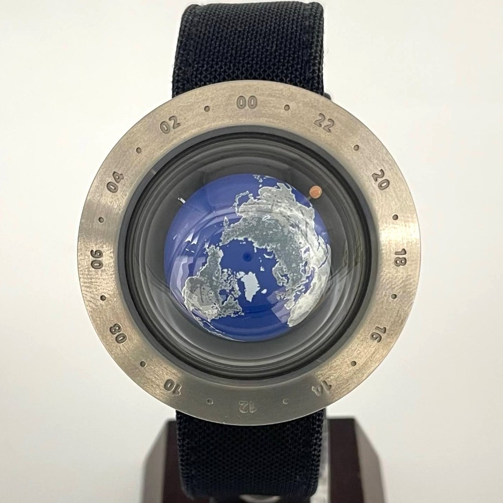 1円スタート セイコー 地球儀 wn-1 北半球 Think The Earth 45mm 初期モデル チタン 電池切れ 動作確認未 クオーツ ...