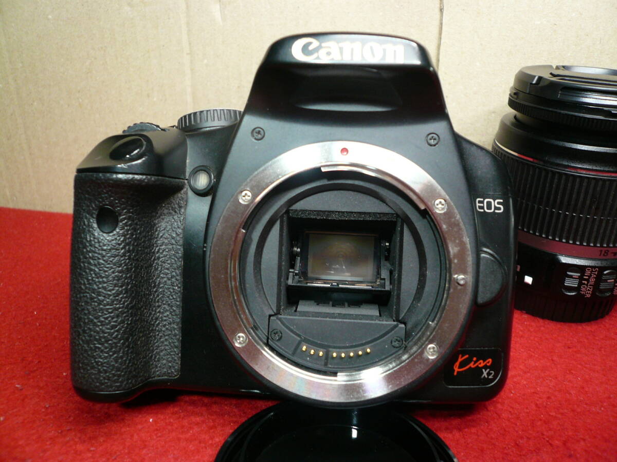 CANON EOS Kiss X2 (約1220万画素)＋ダブルISズーム(55mmIS+250mmIS)の中古品 (25165ショット ...