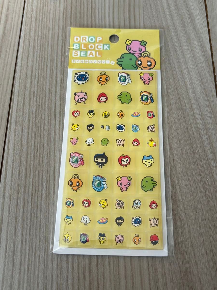 たまごっち タイルシール 新品 未使用 ドロップ ブロック しーる