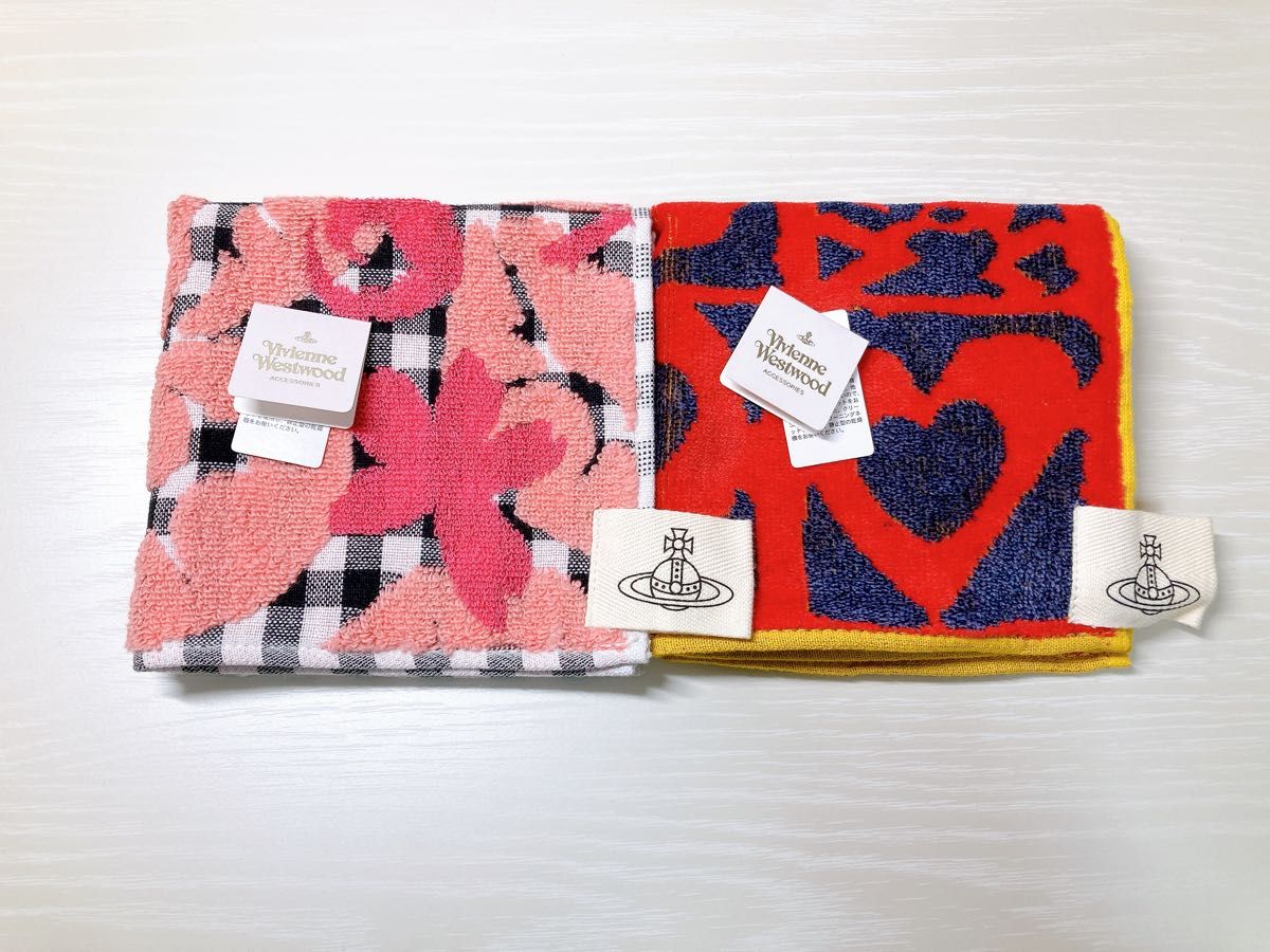 Vivienne Westwood☆バンビ　タオルハンカチ2枚セット　タグ付き 新品】ヴィヴィアンウエストウッドタオルハンカチ2枚セット | Shop at