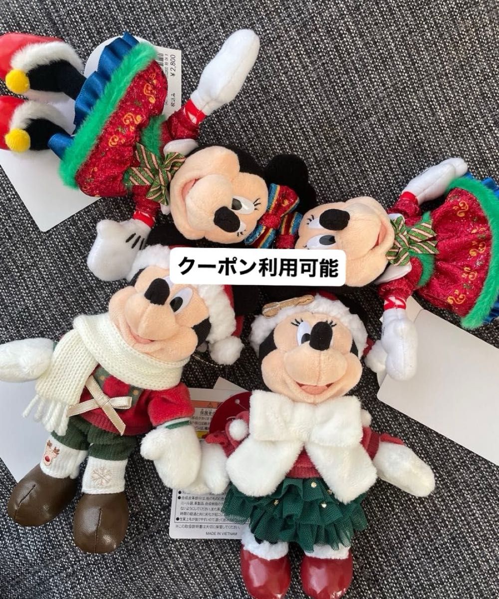 新品 クリスマス 2025 東京ディズニーリゾート ぬいば ミッキー ミニー