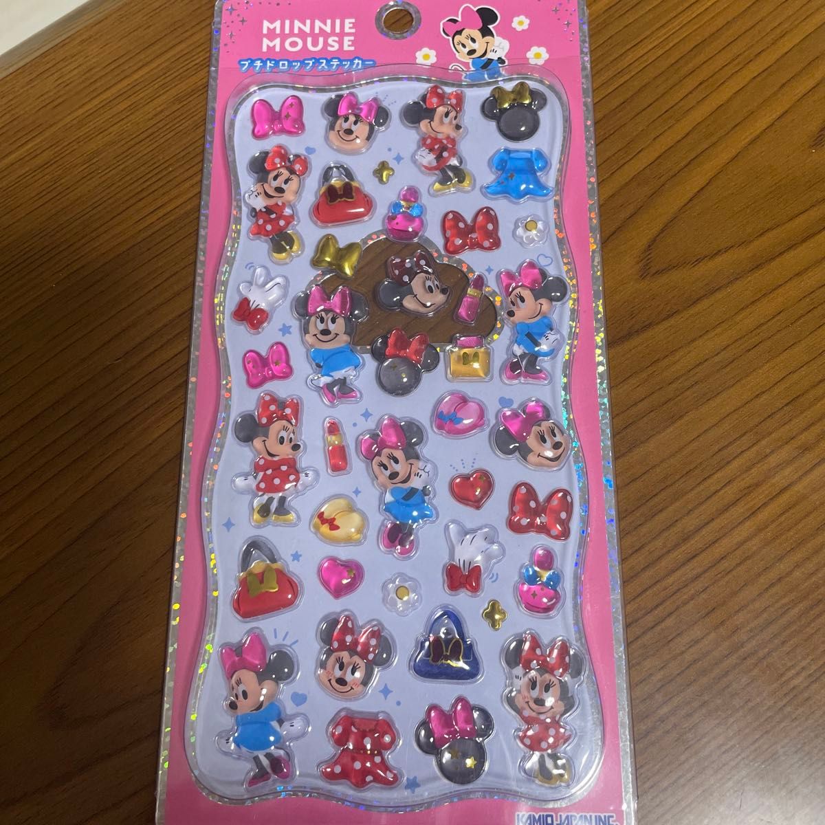 プチドロップステッカー ボンボンドロップシール風 ミニーマウス