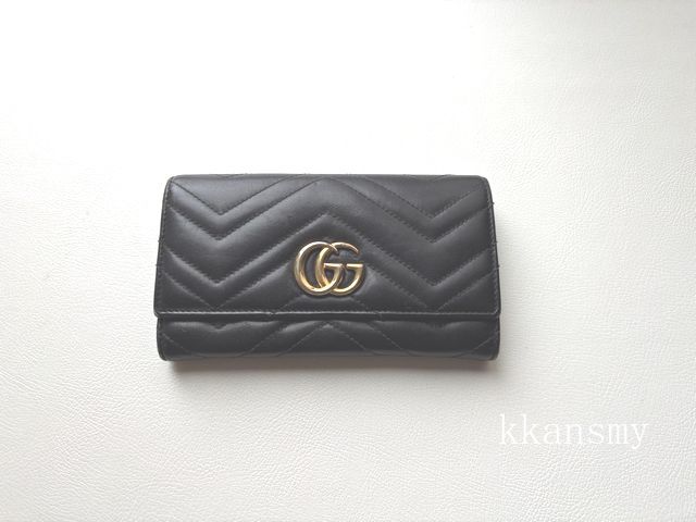 GUCCIグッチ* GG MARMONT GGマーモント キルティング長財布 /【Buyee】