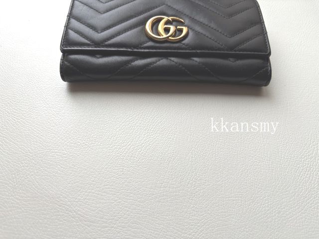 GUCCIグッチ* GG MARMONT GGマーモント キルティング長財布 /【Buyee】