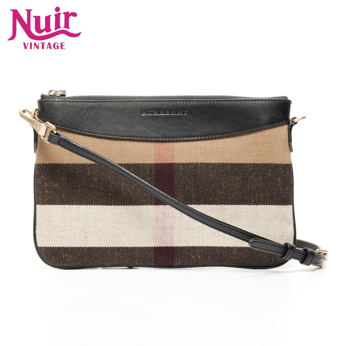 1円 □美品□ BURBERRY バーバリー キャンバス×レザー トートバッグ