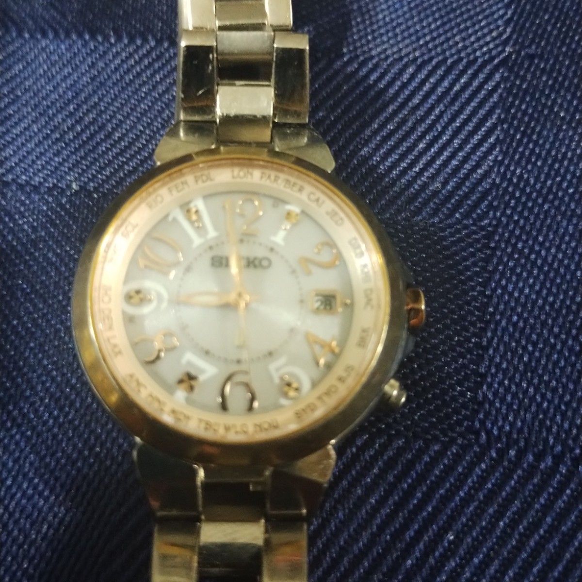 チタン製セイコールキア電波ソーラー ラッキーパスポートチ定価76680円