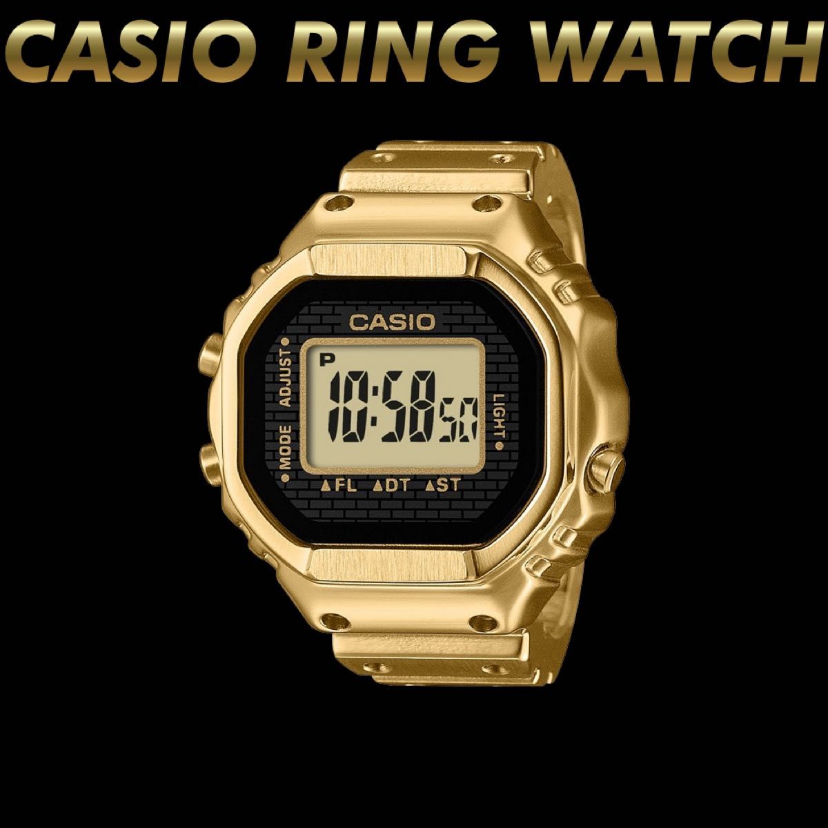 CASIO RING WATCH CRW-001G-9JR ゴールド 新品 | Shop at JDirectItems 