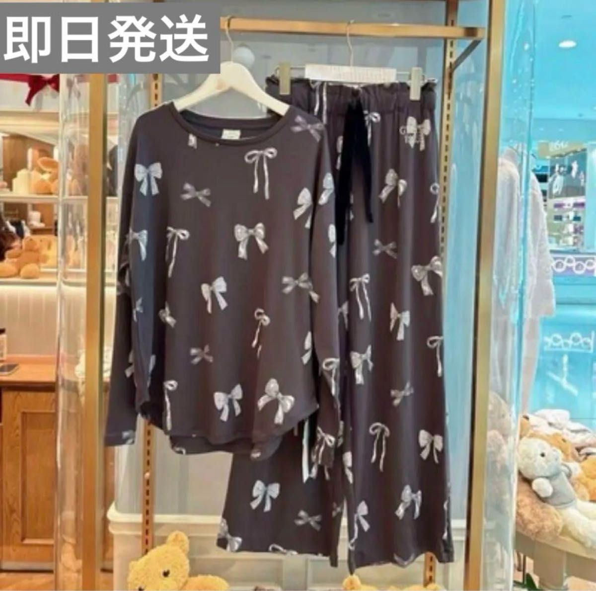 新品】ジェラピケ ルームウェアgelatopiqu 上下セット リボン柄 | Shop