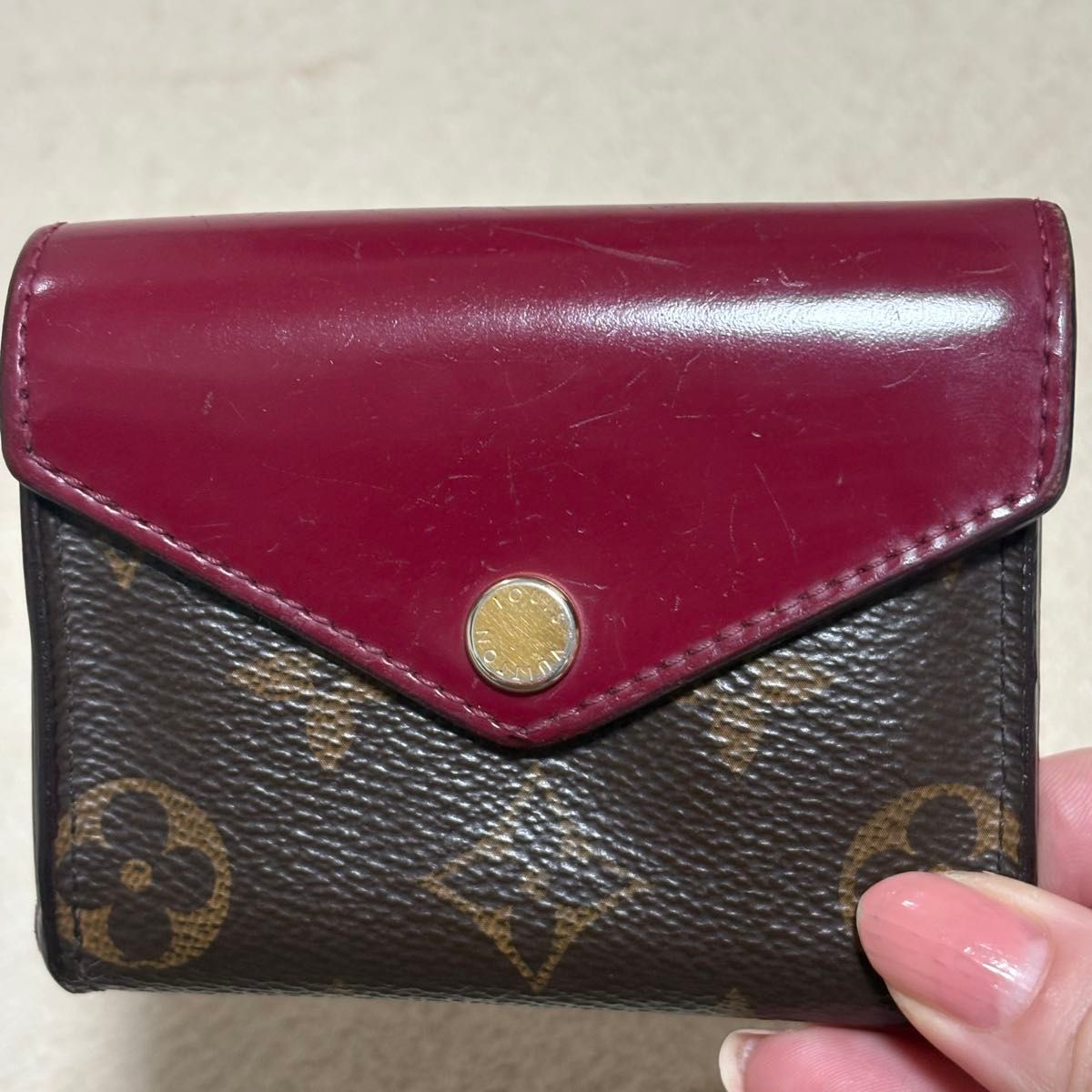 LOUIS VUITTON ルイヴィトン モノグラム ポルトフォイユ ゾエ 三つ折り 