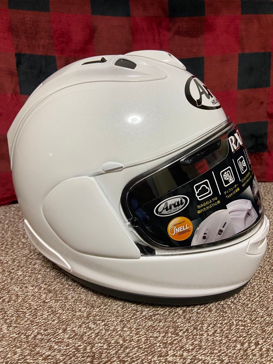 Arai アライ フルフェイスヘルメット RX-7X 単色 グラスホワイト