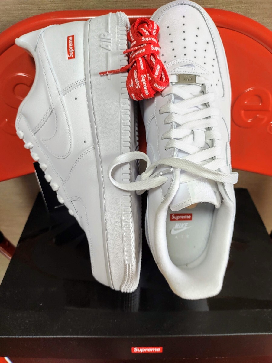 新品未使用☆28.5cm US10.5☆SUPREME NIKE AIR FORCE 1 LOW WHITE 