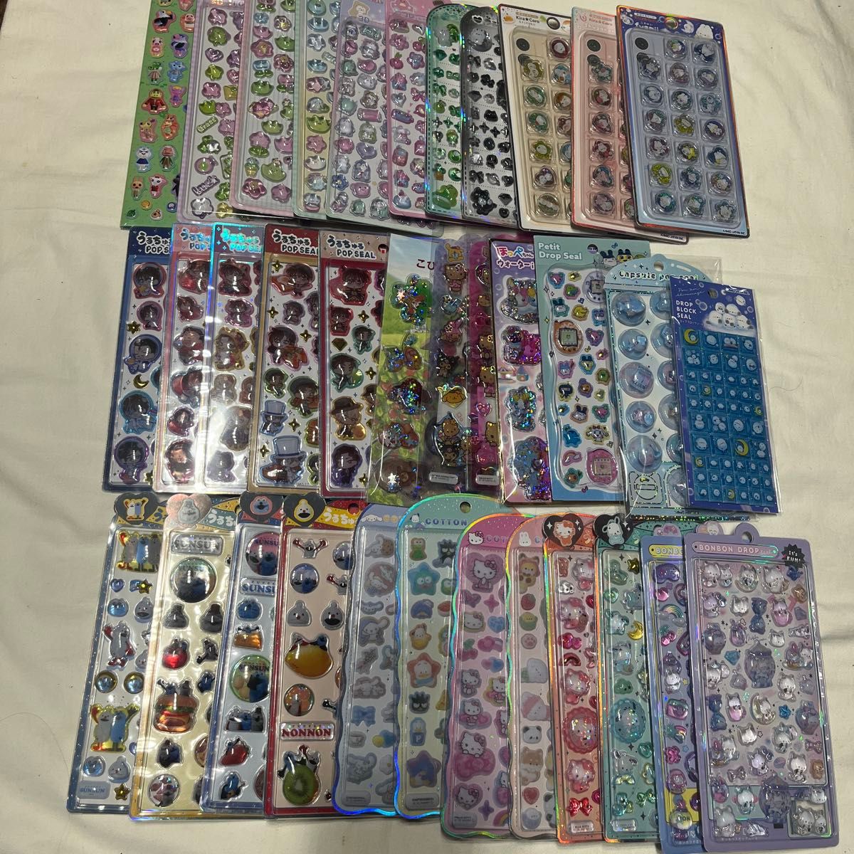 ボンボンドロップシール うるちゅるポップシール おはじきシール 
