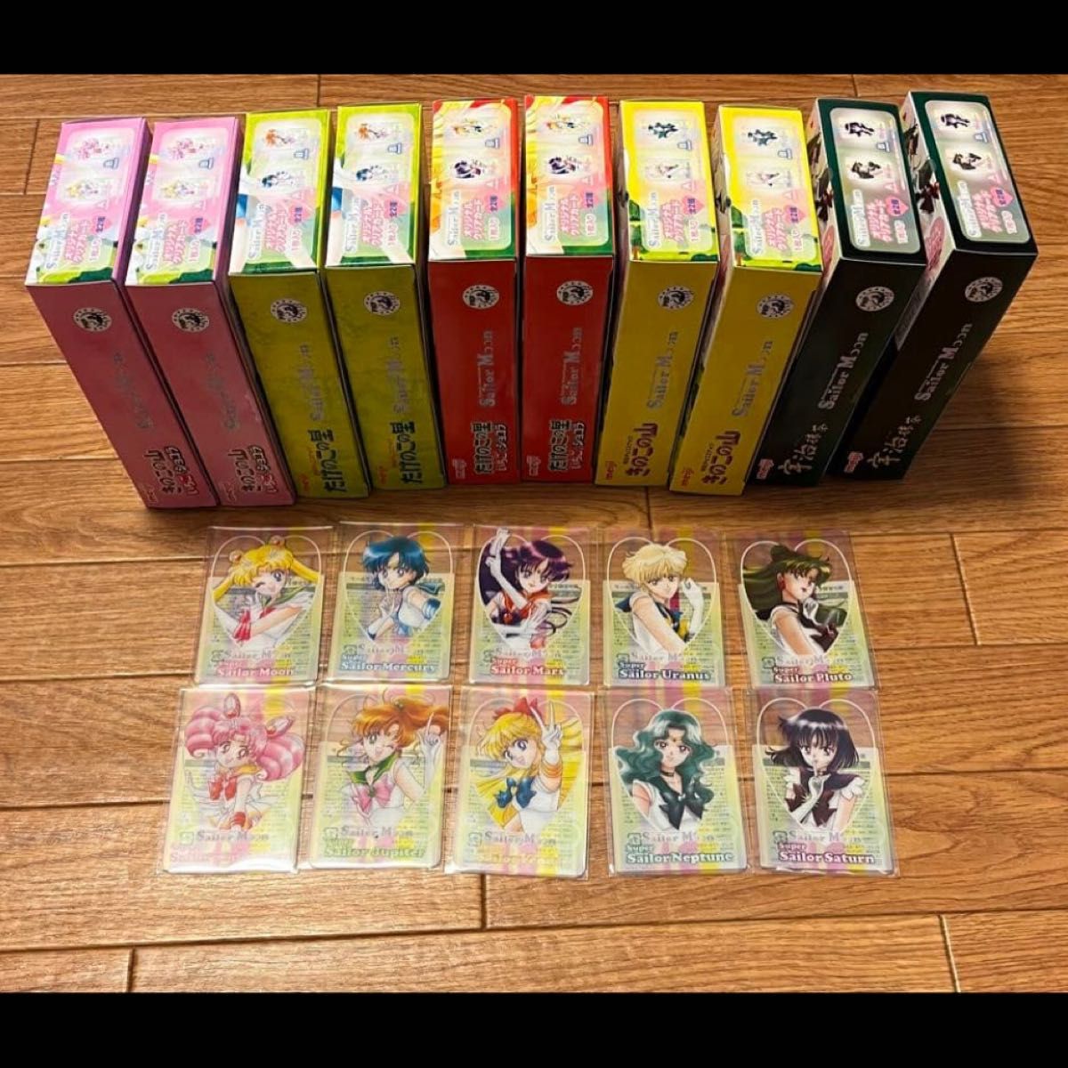 美少女戦士セーラームーン×明治コラボ ローソン クリアカードと箱