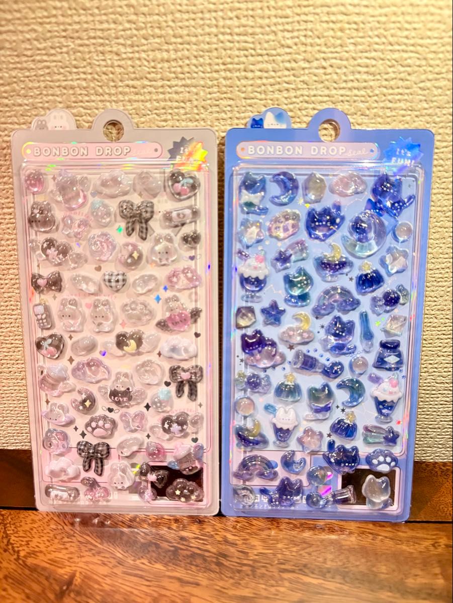 クーリア　オリジナル　ミニボンボンドロップシール　うるちゅるプチシール ボンボンドロップシール 2枚セット うるちゅるプチシール クーリア