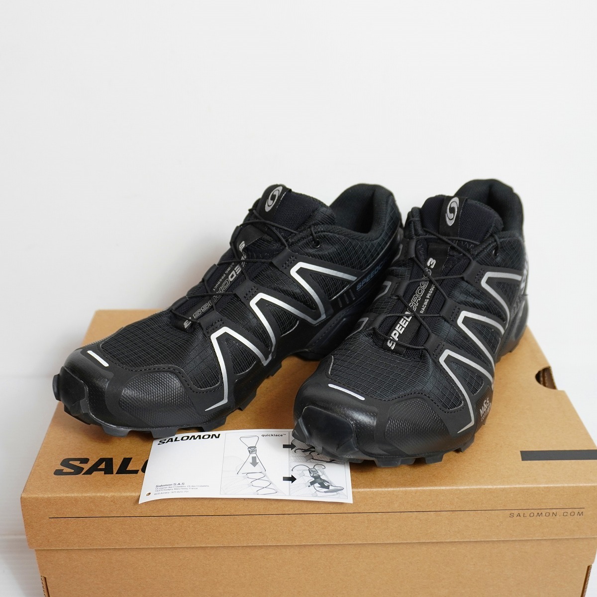美品 定番 SALOMON サロモン SPEEDCROSS 3 トレイル ランニング シューズ スニーカー 475880 サイズUS9.5 ...