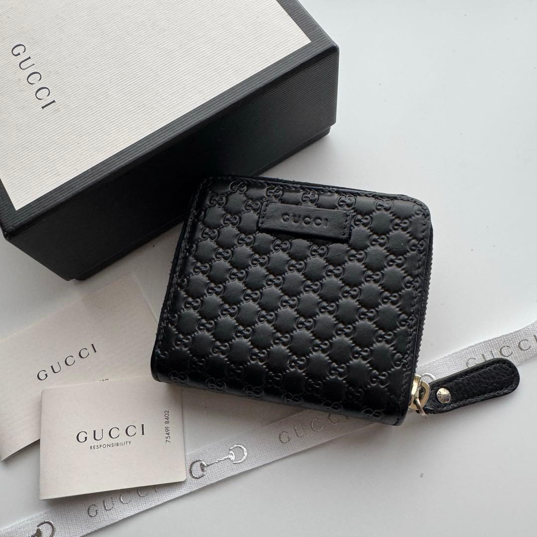 美品】 254 GUCCI グッチ マイクロ シマ 2つ折り 財布 /【Buyee】 美品】 254 GUCCI グッチ マイクロ シマ 2つ折り 財布 /【Buyee】