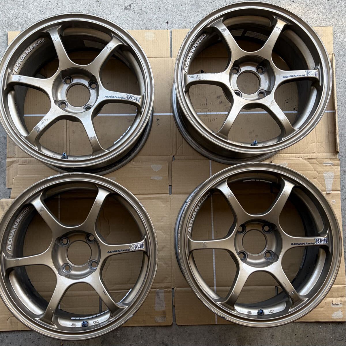 ADVAN Racing RGII 15インチ PCD100 4H 7J ＋35 軽量 アドバンレーシング 廃盤 /【Buyee】 Buyee ...