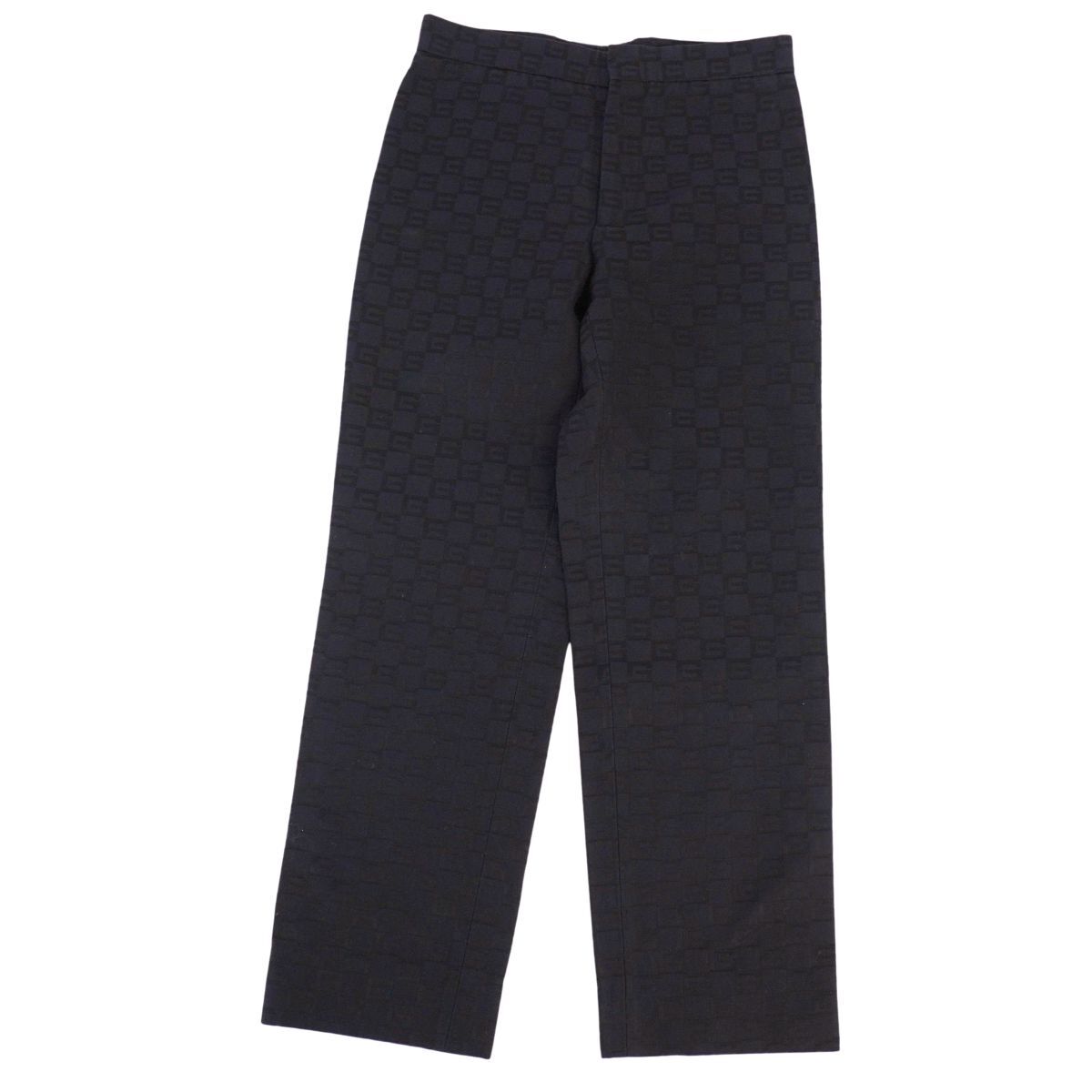 美品 グッチ GUCCI パンツ ロングパンツ 総柄 Gロゴ コットン ボトムス 