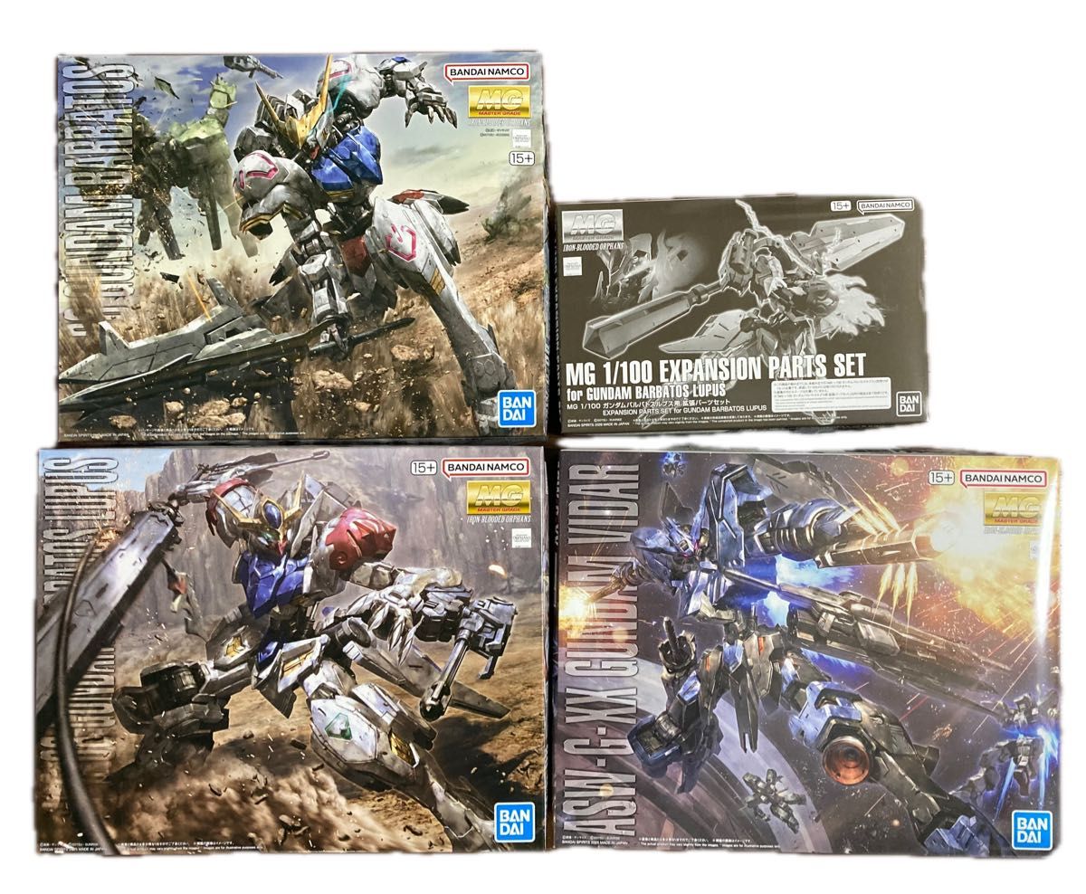 MG ガンダムバルバトス、ルプス、ヴィダール 拡張パーツセット 4点
