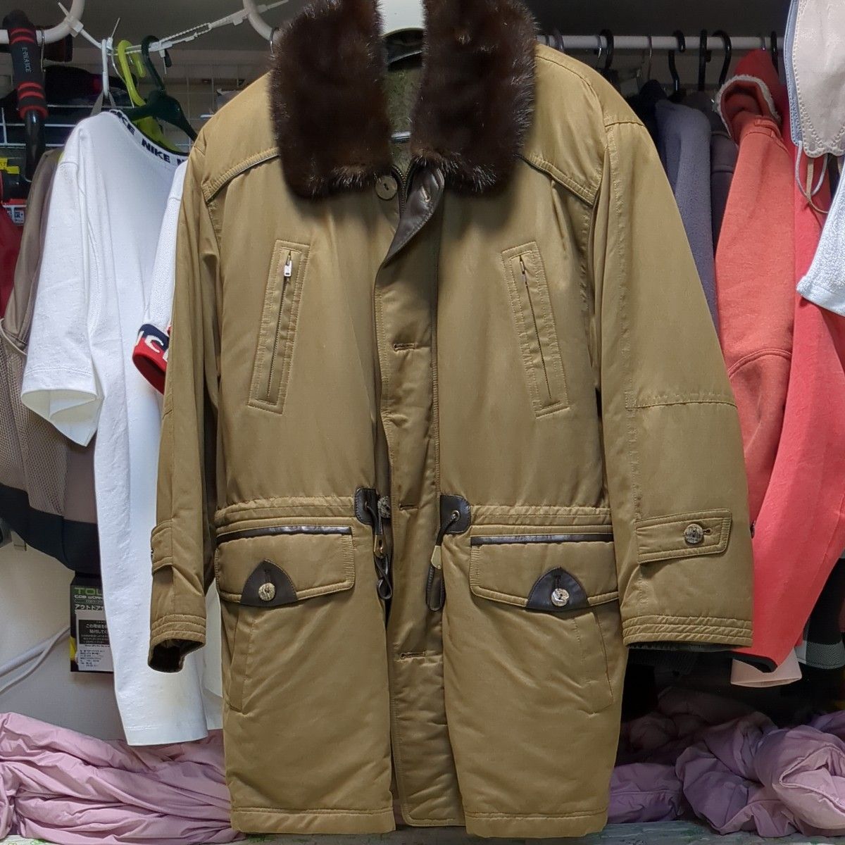 ミンク襟毛 ミリタリーコート MIYUKI | Shop at JDirectItems 