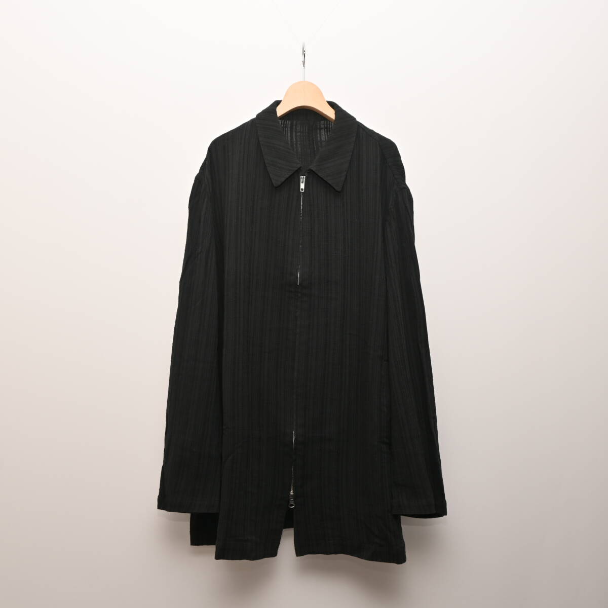 Ha6523 【old】Y's for men ワイズ ロング シャツ ジャケット L ブラック 黒 ジップ HA6523 /【Buyee】 Buyee ...
