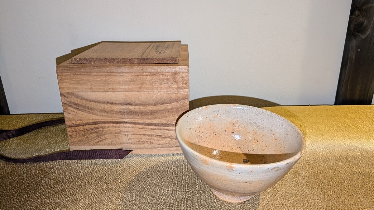 佳香】時代 李朝茶碗 木箱 茶道具 茶道具 李朝 朝鮮美術 仕服