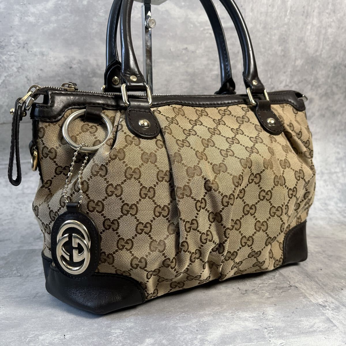 良品】 GUCCI グッチ スーキー インターロッキング GGキャンバス 良品】 GUCCI グッチ スーキー インターロッキング GGキャンバス