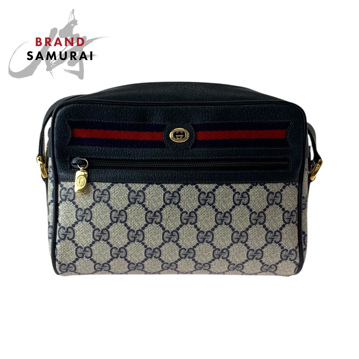 オールドグッチ ショルダーバッグ GGスプリーム シェリーライン GUCCI 