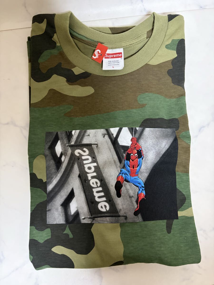 Supreme Spider-Man Tee Woodland Camoシュプリーム スパイダーマンT 