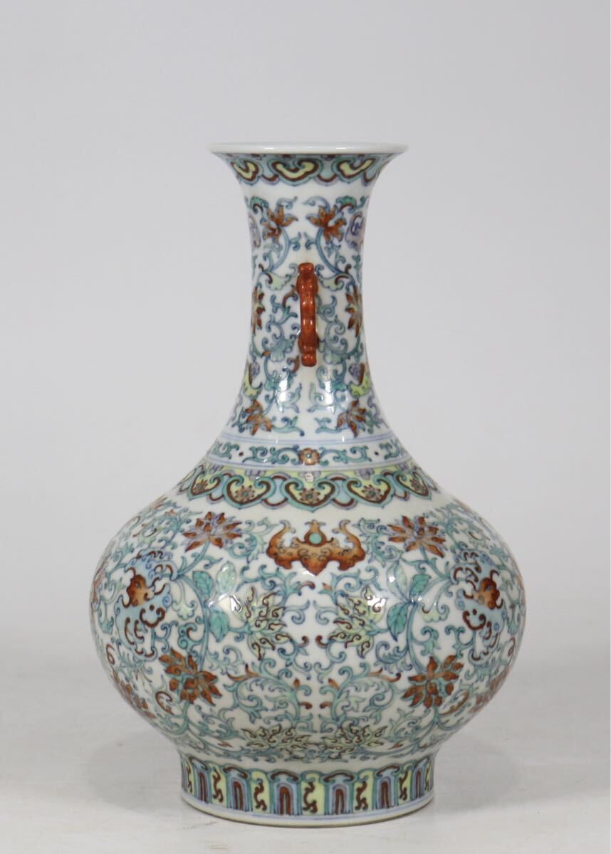 特大 中国花瓶 古美術 青瓷 陽刻龍紋 中国龍泉 龍泉窯 花瓶 美術品