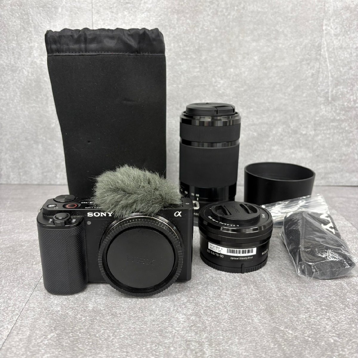 NK2163 ① 소니 a ZV-E10 3.5-5.6 116-50 4.5-6.3 155-210 DSLR 카메라 현재 상태 중고 정크