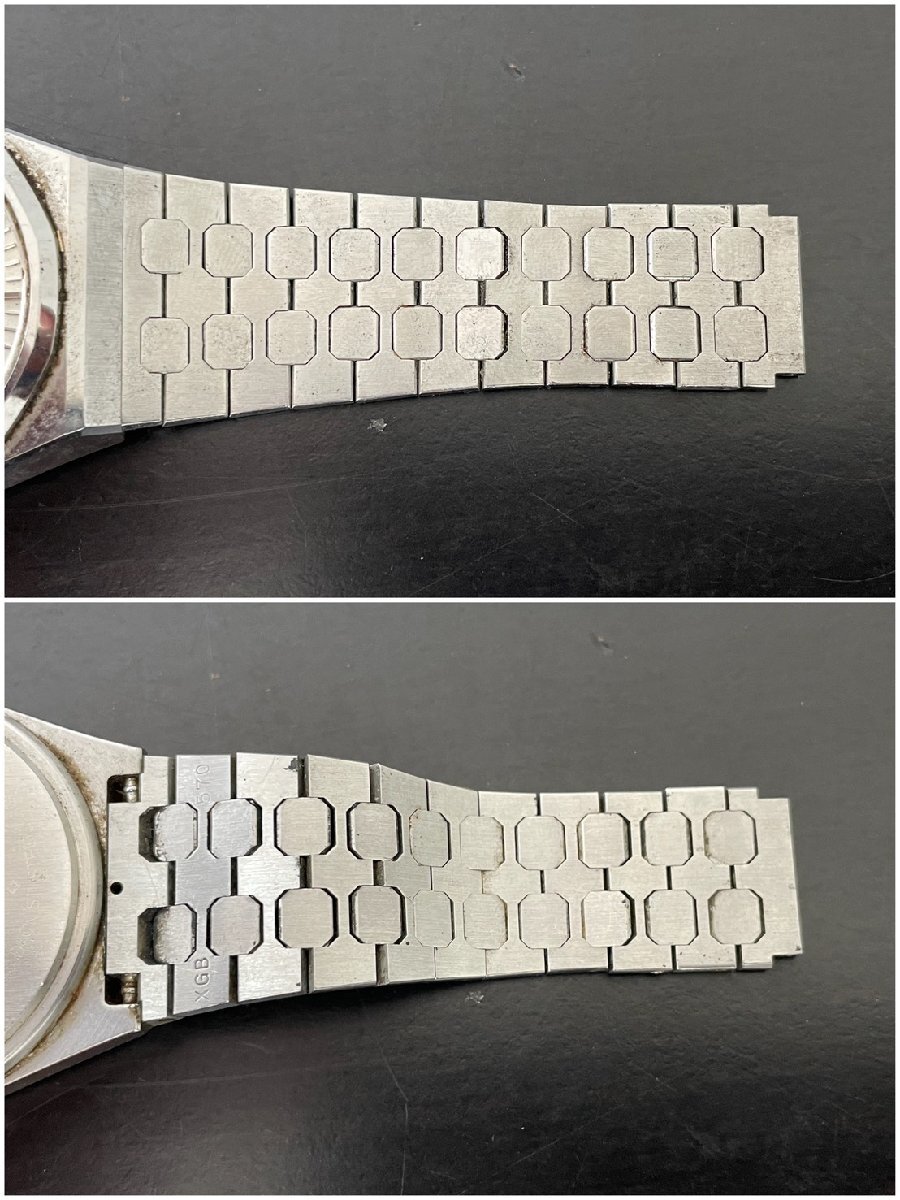 Service 9983 S183 SEIKO セイコー スーペリア ツインクオーツ 9983-7000 SS シルバー文字盤 腕時計 メンズ ジャンク /【Buyee ...
