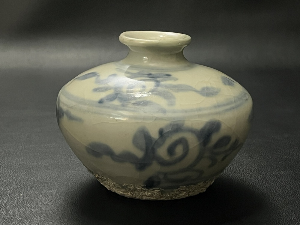 中国古美術 時代物 明時代 唐物 染付 花入 花器 花瓶 青花 瓢箪