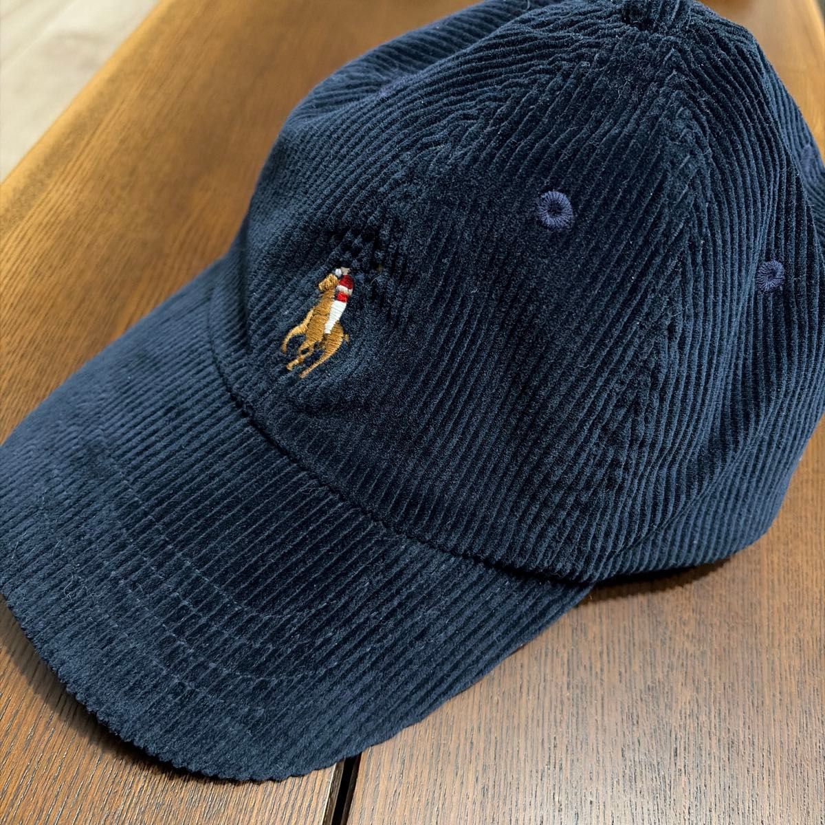 POLO RALPH LAUREN コーデュロイ キャップ ネイビー ポニー刺繍 | Shop