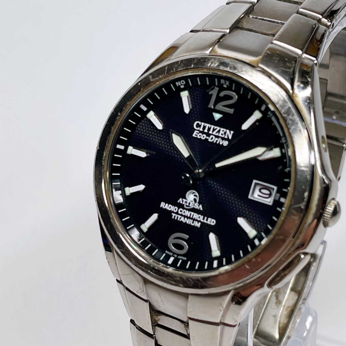 24 CITIZEN シチズン ATTESA エコドライブT410 メンズ腕時計 稼働 