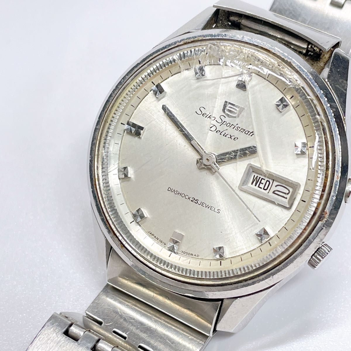 37 SEIKO 5 セイコー Sportsmatic Deluxe 自動巻き 腕時計 watch 37 