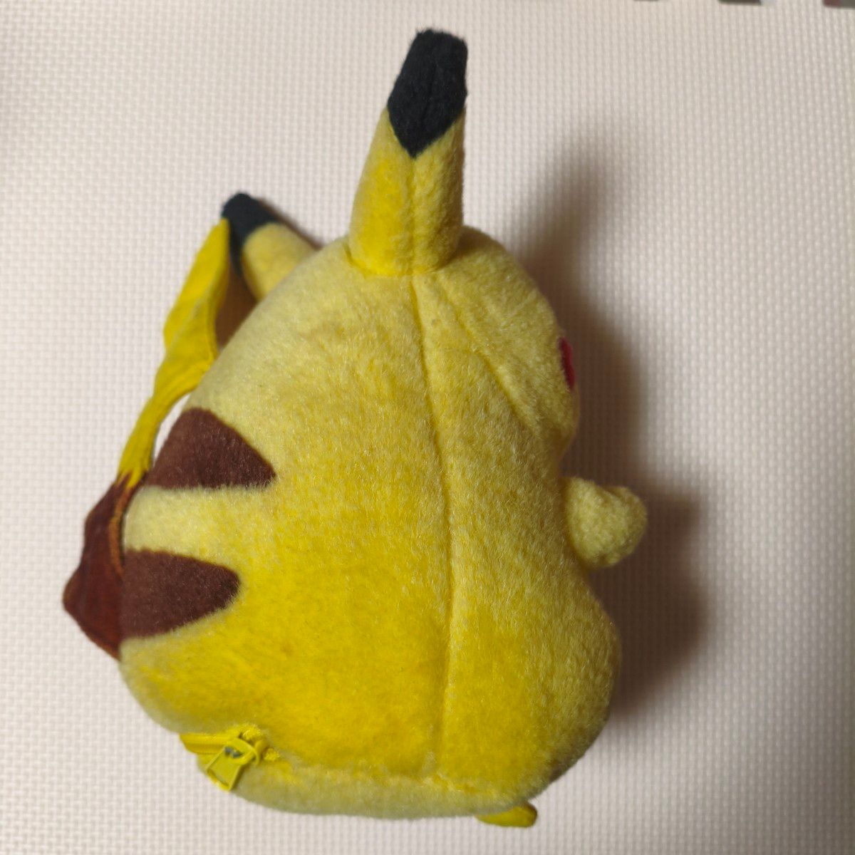 出品歴なし右上】ピカチュウ ぬいぐるみ ポーチ バッグ 初期 レトロ