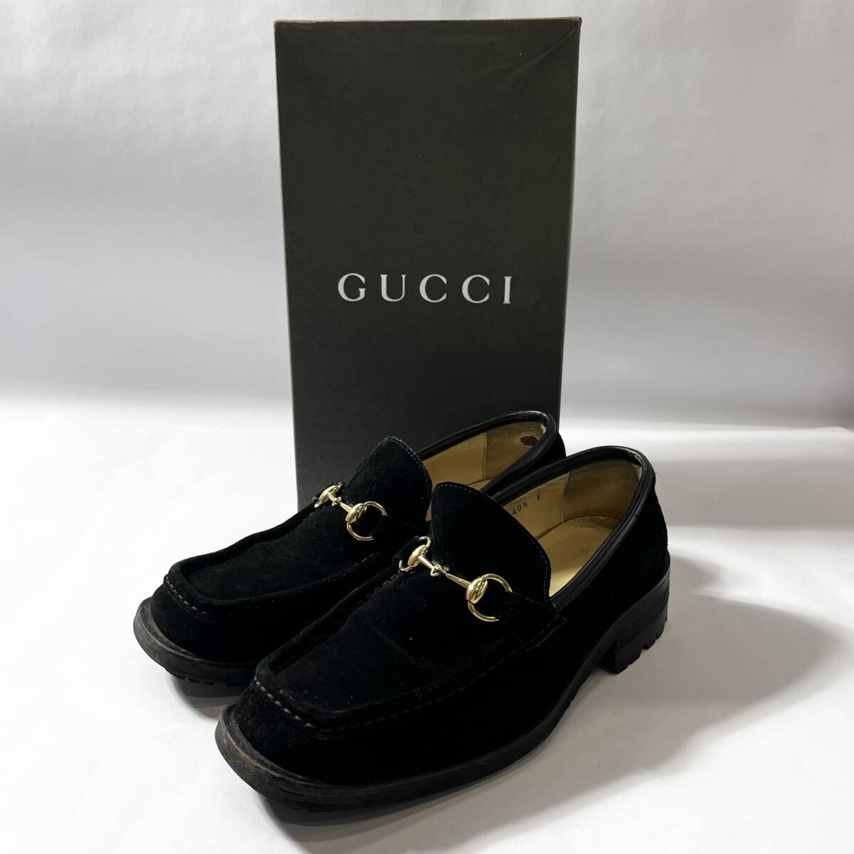 グッチ GUCCI ホースビットローファー 黒銀 41 1/2 26cm相当 【公式通販】