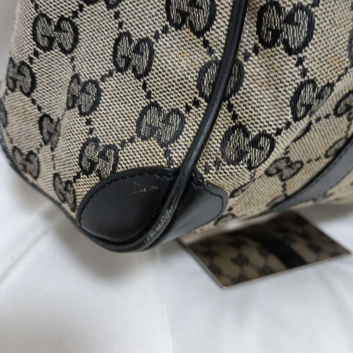 Gucci GGパターン ブラックハンドバッグ GUCCI ブラック GGパターン 