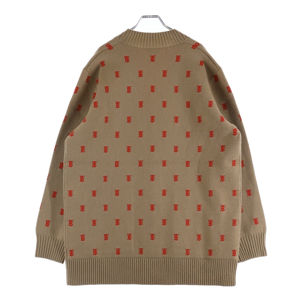 【最安値】バーバリー　【美品】TBモノグラム　ロゴ　カーディガン BURBERRY - 美品 バーバリー BURBERRY ニット カーディガン ロング