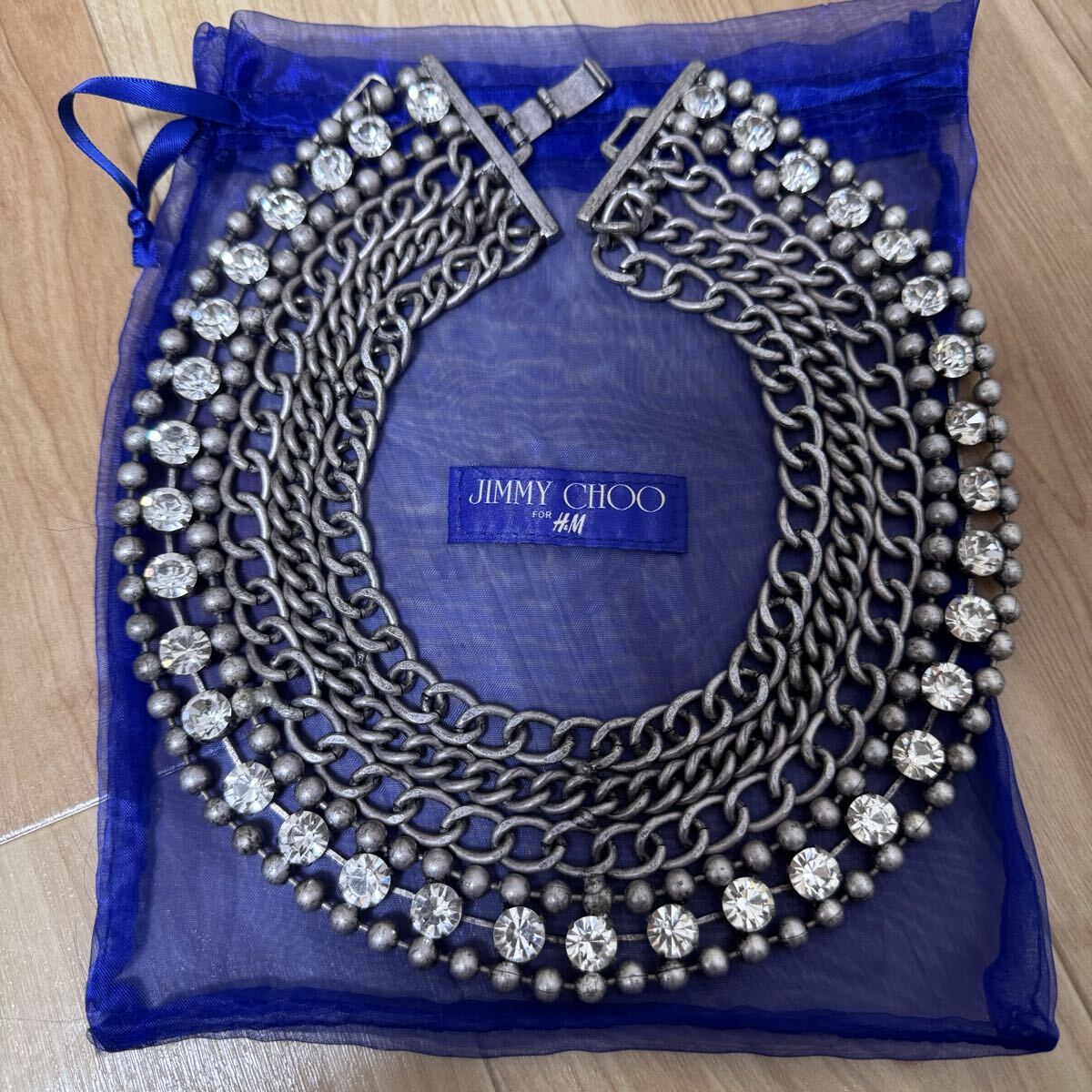 H&M Jimmy Chooネックレス H&M コラボ JimmyChooジミーチュウ ビジュー 