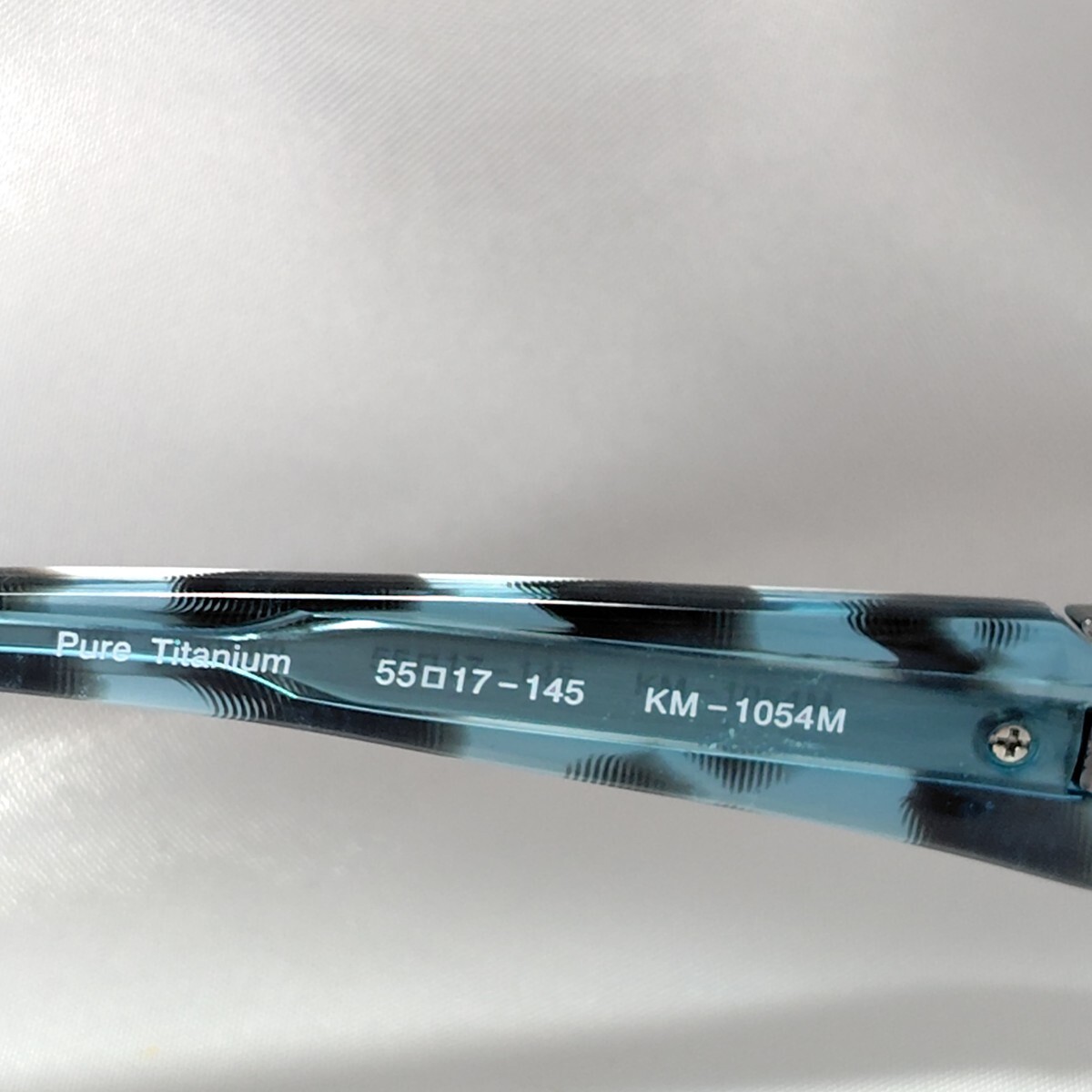 SYUN Kiwami シュンキワミ KM-1054M 55 17-145 Pure Titanium 日本製 メガネフレーム ブルー系 ...