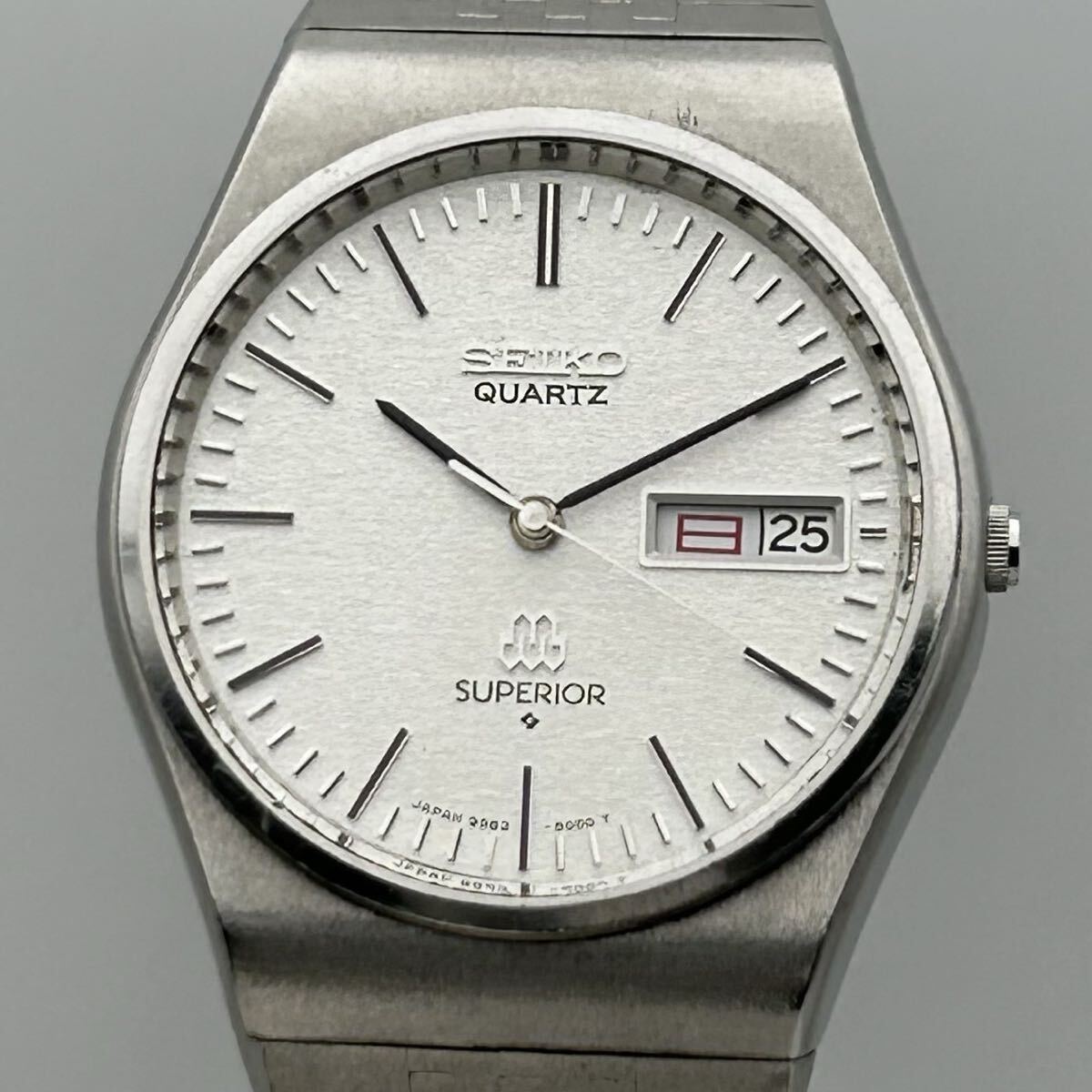 Service 9983 【純正ブレス 稼働】SEIKO セイコー SUPERIOR スーペリア TWIN QUARTZ ツイン 9983-8000 腕時計 高精度 ...