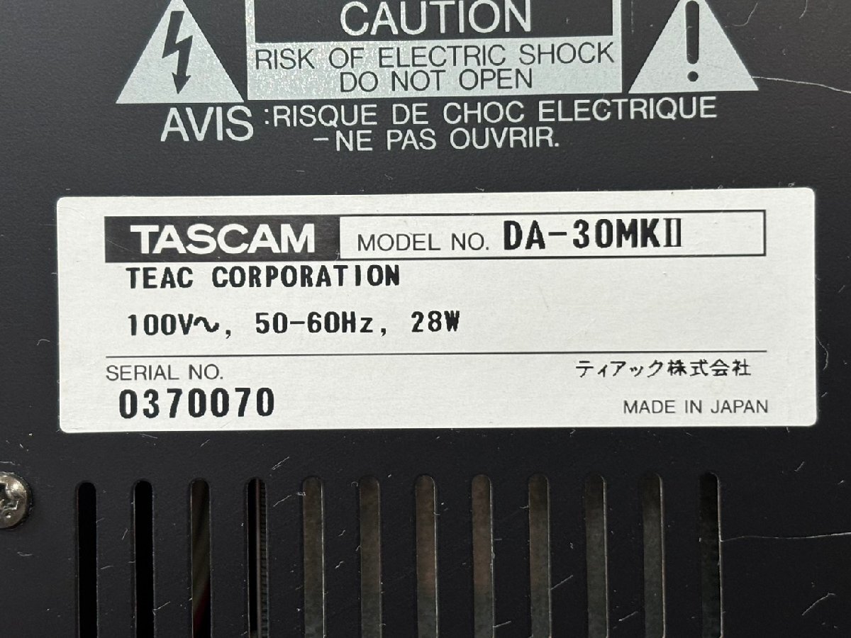J 】6860 TASCAM DA-30 Mk ⅱ DATデッキ タスカム 3146928 /【Buyee】 Buyee - Japanese ...