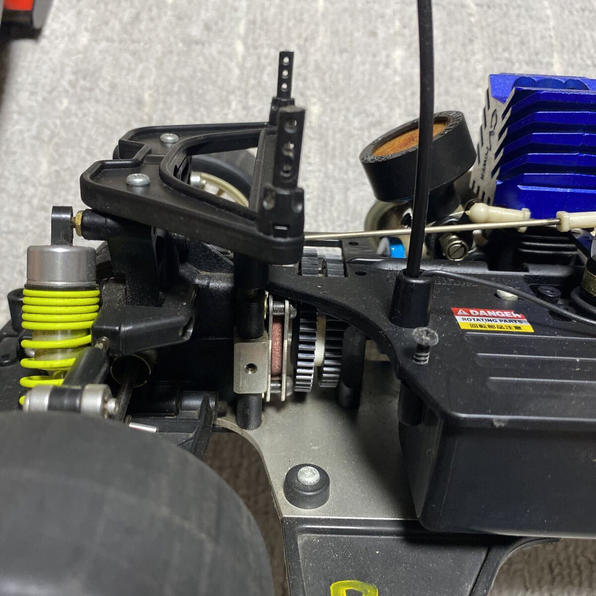 タミヤ NISSAN R390 GTR 1/8 UNISIA JECS ZEXEL 廃盤品 TGX-MK.1 O.S.MAX 15CV 当時物 ...