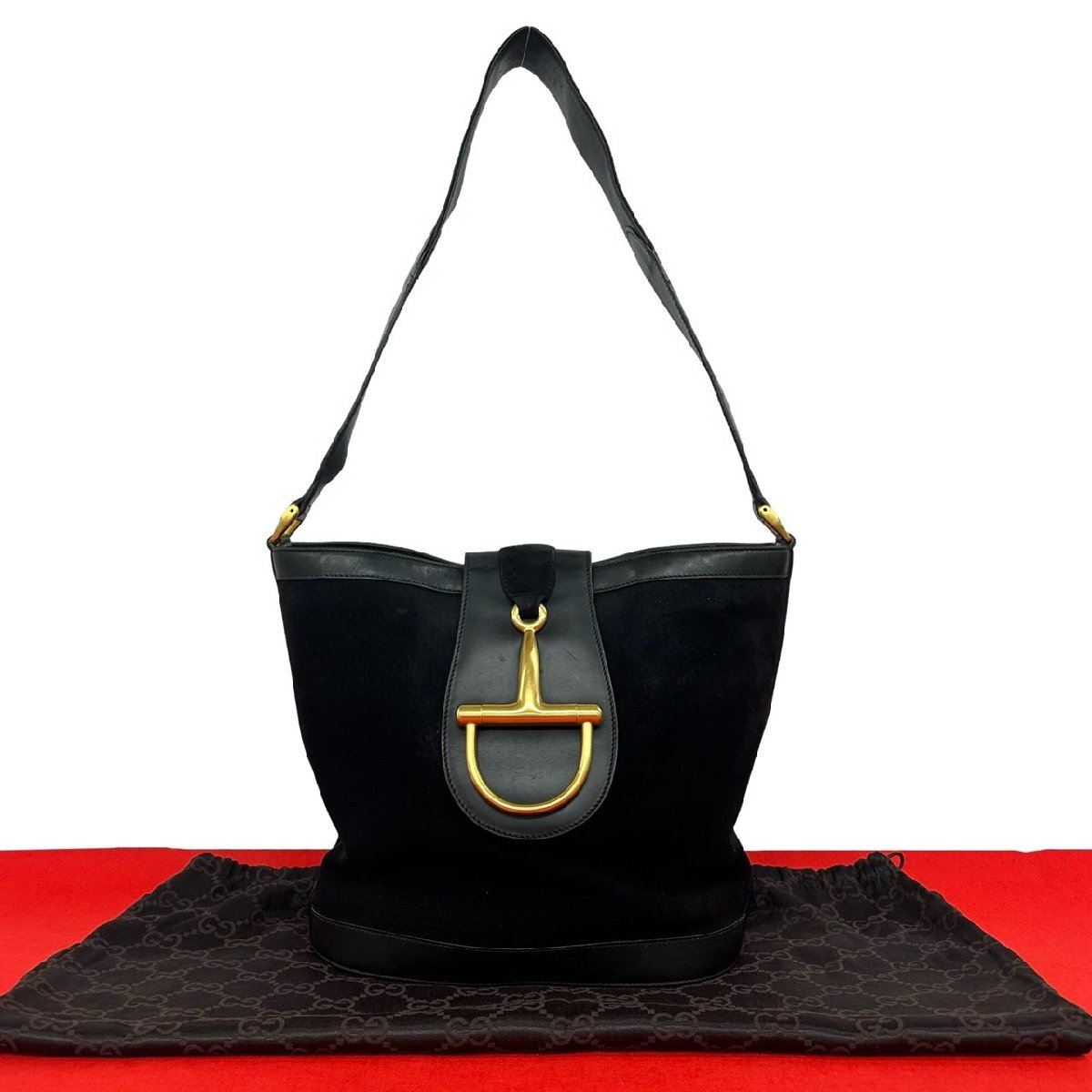 極 美品 袋付き GUCCI グッチ オールドグッチ ヴィンテージ バンブー 