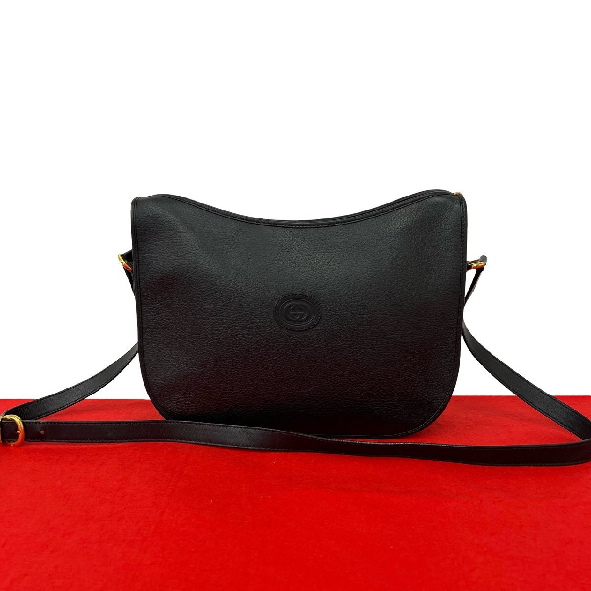 極 美品 GUCCI グッチ オールドグッチ ヴィンテージ GG ロゴ 金具